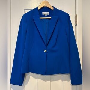 Calvin Klein Women's Vibrant Blue Suit Jacket